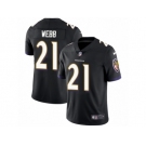 Men's Nike Baltimore Ravens #21 Lardarius Webb Vapor Untouchable Limited Black Alternate NFL Jersey