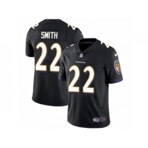 Men's Nike Baltimore Ravens #22 Jimmy Smith Vapor Untouchable Limited Black Alternate NFL Jersey