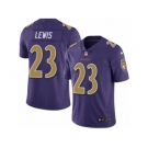 Men's Nike Baltimore Ravens #23 Kendrick Lewis Limited Purple Rush NFL Jersey