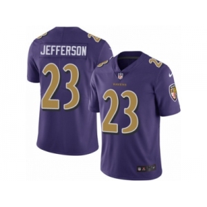 Men's Nike Baltimore Ravens #23 Tony Jefferson Limited Purple Rush NFL Jersey