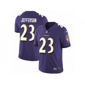 Men's Nike Baltimore Ravens #23 Tony Jefferson Vapor Untouchable Limited Purple Team Color NFL Jersey