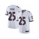 Men's Nike Baltimore Ravens #25 Tavon Young Vapor Untouchable Limited White NFL Jersey