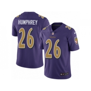 Men's Nike Baltimore Ravens #26 Marlon Humphrey Limited Purple Rush NFL Jersey