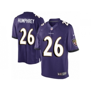 Men's Nike Baltimore Ravens #26 Marlon Humphrey Limited Purple Team Color NFL Jersey