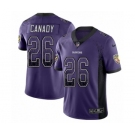 Men's Nike Baltimore Ravens #26 Maurice Canady Limited Purple Rush Drift Fashion NFL Jersey