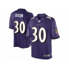 Men's Nike Baltimore Ravens #30 Kenneth Dixon Limited Purple Team Color NFL Jersey