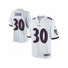 Men's Nike Baltimore Ravens #30 Kenneth Dixon Limited White NFL Jersey