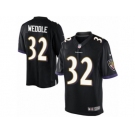 Men's Nike Baltimore Ravens #32 Eric Weddle Limited Black Alternate NFL Jersey