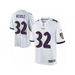 Men's Nike Baltimore Ravens #32 Eric Weddle Limited White NFL Jersey