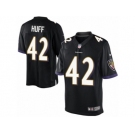 Men's Nike Baltimore Ravens #42 Marqueston Huff Limited Black Alternate NFL Jersey