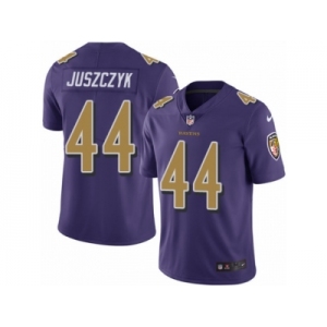 Men's Nike Baltimore Ravens #44 Kyle Juszczyk Limited Purple Rush NFL Jersey