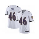 Men's Nike Baltimore Ravens #46 Morgan Cox Vapor Untouchable Limited White NFL Jersey