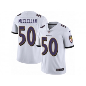 Men's Nike Baltimore Ravens #50 Albert McClellan Vapor Untouchable Limited White NFL Jersey