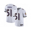 Men's Nike Baltimore Ravens #51 Kamalei Correa Vapor Untouchable Limited White NFL Jersey