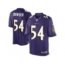 Men's Nike Baltimore Ravens #54 Tyus Bowser Limited Purple Team Color NFL Jersey