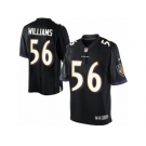 Men's Nike Baltimore Ravens #56 Tim Williams Limited Black Alternate NFL Jersey