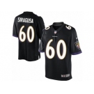 Men's Nike Baltimore Ravens #60 Nico Siragusa Limited Black Alternate NFL Jersey