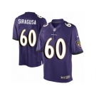 Men's Nike Baltimore Ravens #60 Nico Siragusa Limited Purple Team Color NFL Jersey