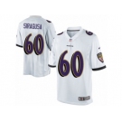 Men's Nike Baltimore Ravens #60 Nico Siragusa Limited White NFL Jersey