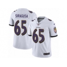 Men's Nike Baltimore Ravens #65 Nico Siragusa White Vapor Untouchable Limited Player NFL Jersey