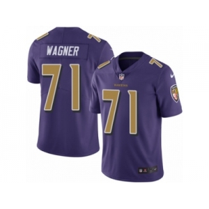 Men's Nike Baltimore Ravens #71 Ricky Wagner Limited Purple Rush NFL Jersey