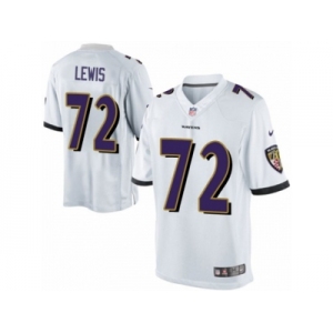 Men's Nike Baltimore Ravens #72 Alex Lewis Limited White NFL Jersey