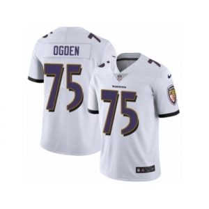 Men's Nike Baltimore Ravens #75 Jonathan Ogden Vapor Untouchable Limited White NFL Jersey