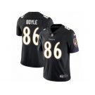 Men's Nike Baltimore Ravens #86 Nick Boyle Vapor Untouchable Limited Black Alternate NFL Jersey