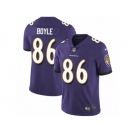 Men's Nike Baltimore Ravens #86 Nick Boyle Vapor Untouchable Limited Purple Team Color NFL Jersey