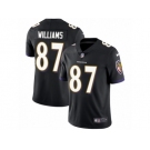 Men's Nike Baltimore Ravens #87 Maxx Williams Vapor Untouchable Limited Black Alternate NFL Jersey