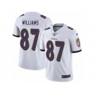 Men's Nike Baltimore Ravens #87 Maxx Williams Vapor Untouchable Limited White NFL Jersey