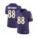 Men's Nike Baltimore Ravens #88 Ty Montgomery Purple Team Color Vapor Untouchable Limited Player NFL Jersey