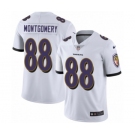 Men's Nike Baltimore Ravens #88 Ty Montgomery White Vapor Untouchable Limited Player NFL Jersey