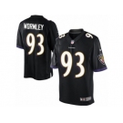 Men's Nike Baltimore Ravens #93 Chris Wormley Limited Black Alternate NFL Jersey