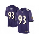 Men's Nike Baltimore Ravens #93 Lawrence Guy Limited Purple Team Color NFL Jersey