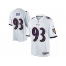 Men's Nike Baltimore Ravens #93 Lawrence Guy Limited White NFL Jersey