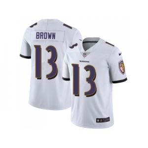 NIike Baltimore Ravens #13 John Brown White Men Stitched NFL Vapor Untouchable Limited Jersey