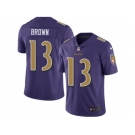 Nike Baltimore Ravens #13 John Brown Purple Men Stitched NFL Limited Rush Jersey