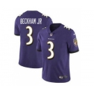 Nike Baltimore Ravens #3 Odell Beckham Jr Purple Vapor Untouchable Limited Jersey