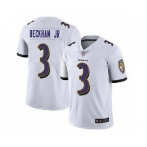 Nike Baltimore Ravens #3 Odell Beckham Jr White Vapor Untouchable Limited Jersey
