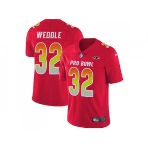 Nike Baltimore Ravens #32 Eric Weddle Red Men Stitched NFL Limited AFC 2018 Pro Bowl Jersey