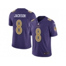 Nike Baltimore Ravens #8 Lamar Jackson Purple Men Stitched NFL Limited Rush Jersey