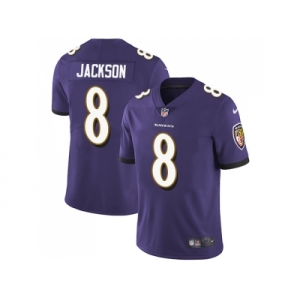 Nike Baltimore Ravens #8 Lamar Jackson Purple Team Color Men Stitched NFL Vapor Untouchable Limited Jersey