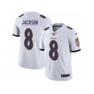 Nike Baltimore Ravens #8 Lamar Jackson White Men Stitched NFL Vapor Untouchable Limited Jersey