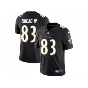Nike Baltimore Ravens #83 Willie Snead IV Black Alternate Men Stitched NFL Vapor Untouchable Limited Jersey