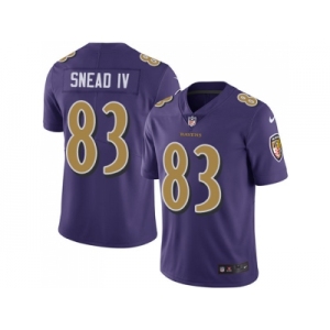 Nike Baltimore Ravens #83 Willie Snead IV Purple Men Stitched NFL Limited Rush Jersey
