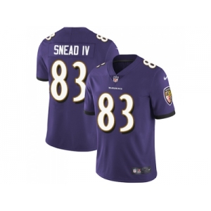 Nike Baltimore Ravens #83 Willie Snead IV Purple Team Color Men Stitched NFL Vapor Untouchable Limited Jersey