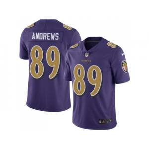 Nike Baltimore Ravens #89 Mark Andrews Purple Men Stitched NFL Limited Rush Jersey