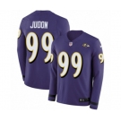 Nike Baltimore Ravens #99 Matt Judon Limited Purple Therma Long Sleeve NFL Jersey