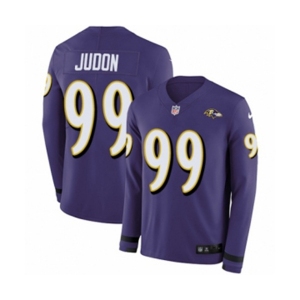 Nike Baltimore Ravens #99 Matt Judon Limited Purple Therma Long Sleeve NFL Jersey